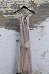 Marc Le Bihan open back tulle lace dress France MLB-21222-BEIGE